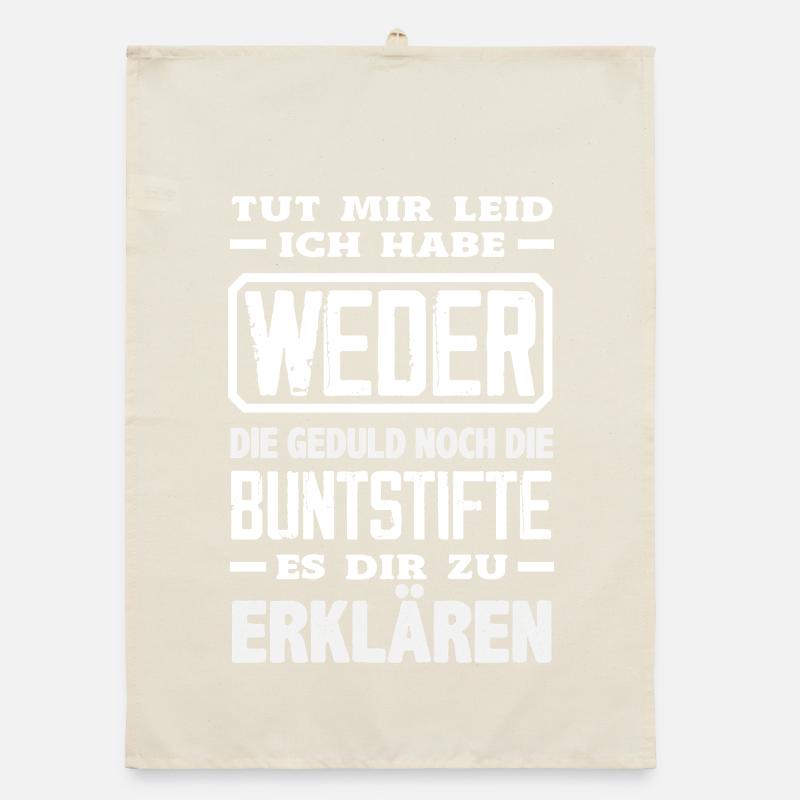 Neither patience nor crayons – sarcasm Organic dish towel