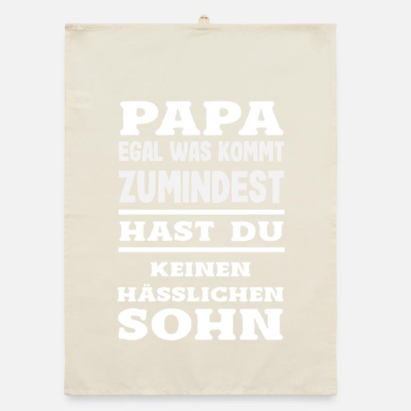 Funny Father's Day Gift Dad Beer Organic dish towel