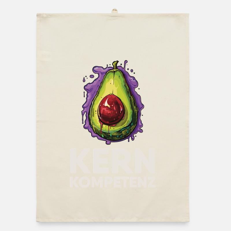 Avocado Kernkompetenz Humor Organic Geschirrtuch