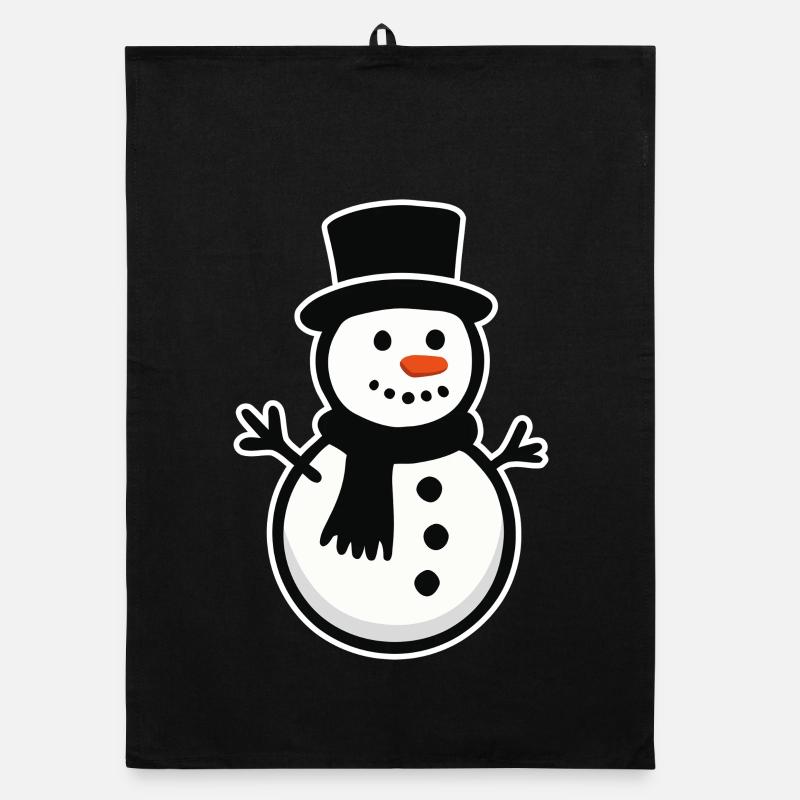 bonhomme de neige Torchon bio