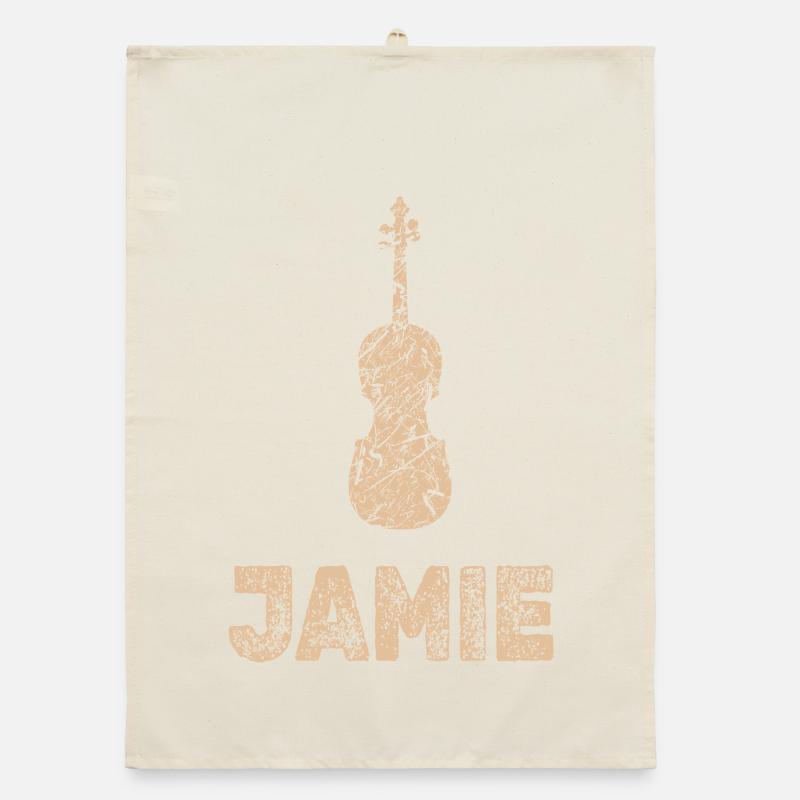 Jamie als Bratsche Organic Geschirrtuch