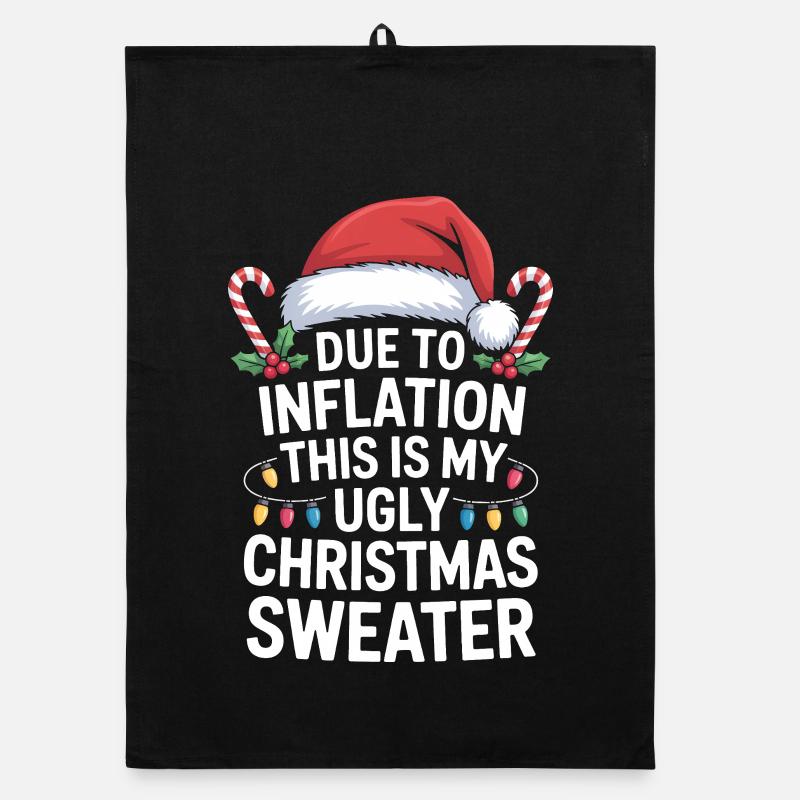 Pull de Noël moche et moche de l’inflation Torchon bio