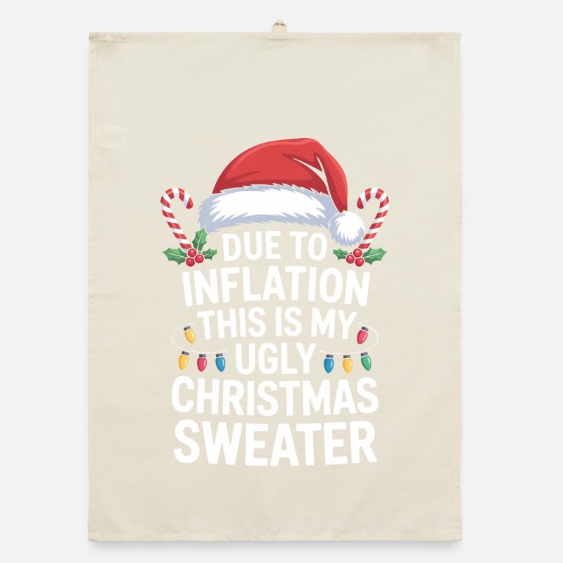 Pull de Noël moche et moche de l’inflation Torchon bio