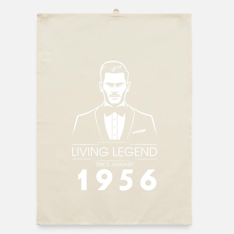 70th Birthday Living Legend (GENT) since 01/1956 Organic dish towel