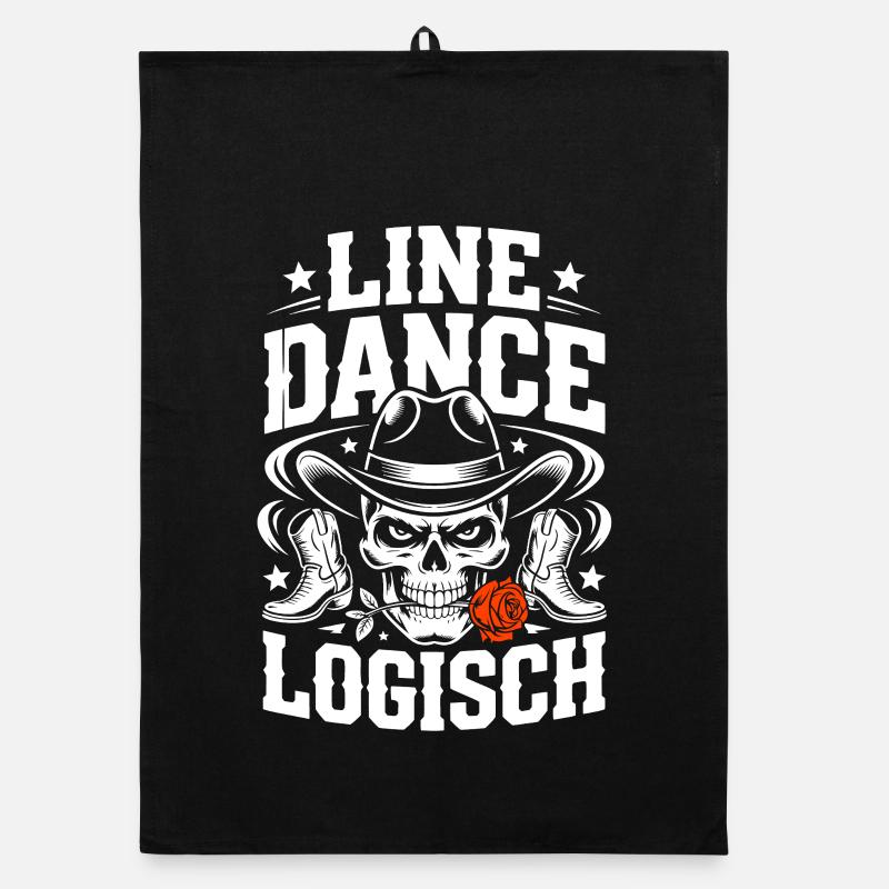 Crâne logique de la danse en ligne Torchon bio