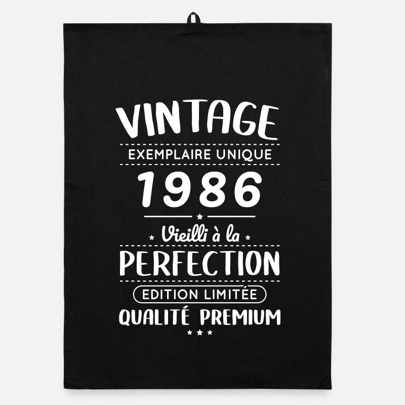 1986 – Vintage – Perfekt gereift Organic Geschirrtuch
