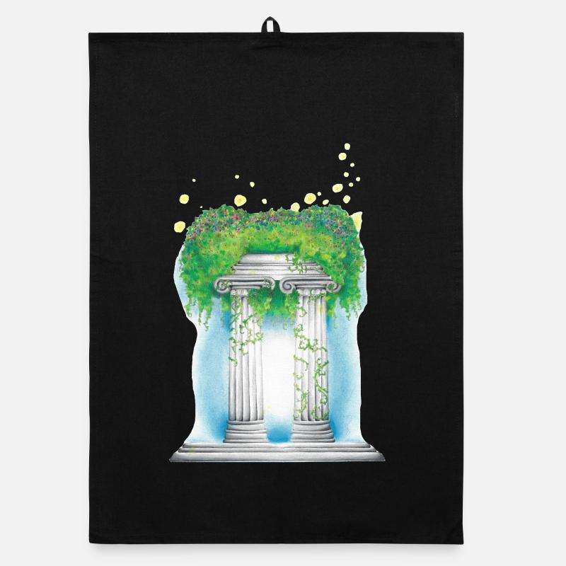 03. Teacher's Soul - Organic dish towel - black