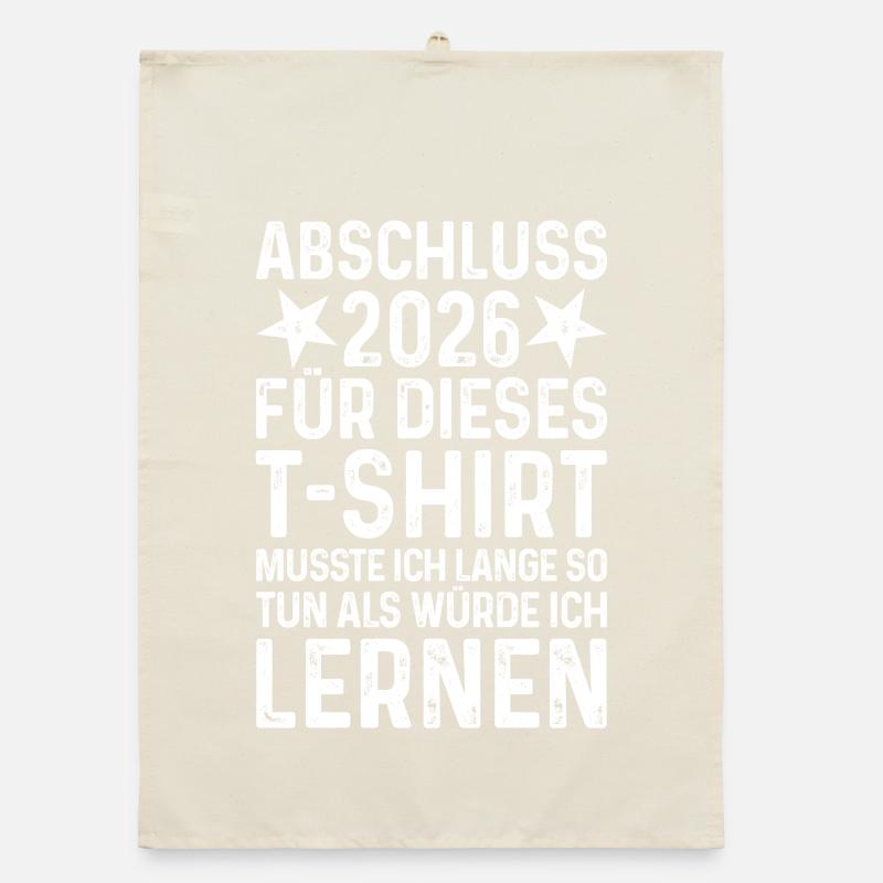 Graduation 2026 (pretend to study for a long time) Organic dish towel