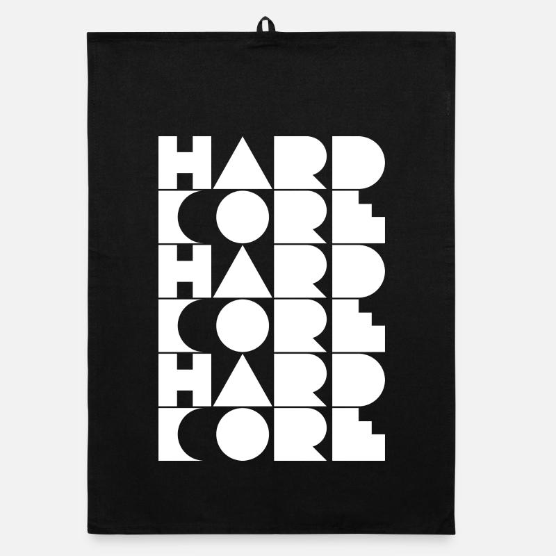 Typographie en grille hardcore Torchon bio