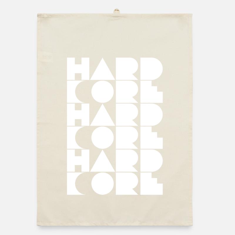 Typographie en grille hardcore Torchon bio