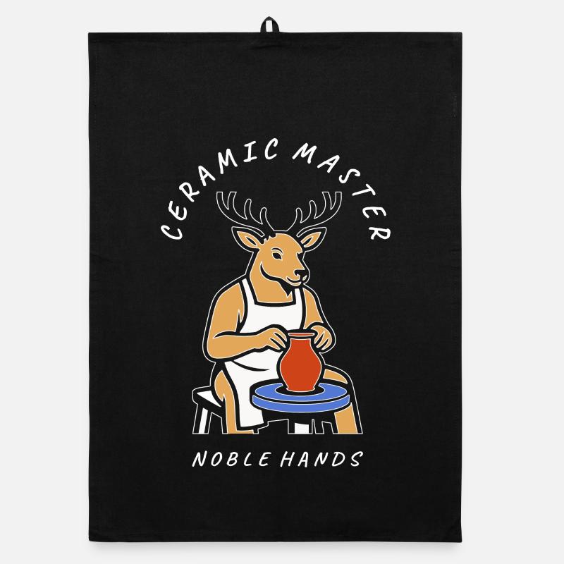 Ceramic Master Deer — Noble Hands Organic dish towel