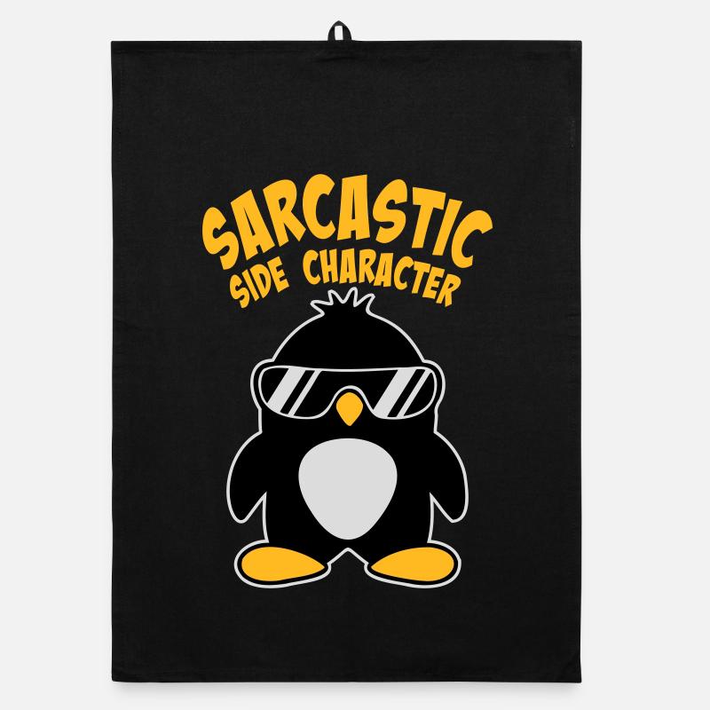 Logo des lunettes de soleil de personnage secondaire sarcastique du Pingouin Torchon bio