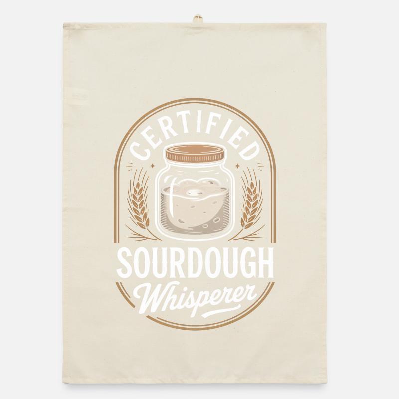 Zertifizierter Sauerteigflüsterer Organic Geschirrtuch