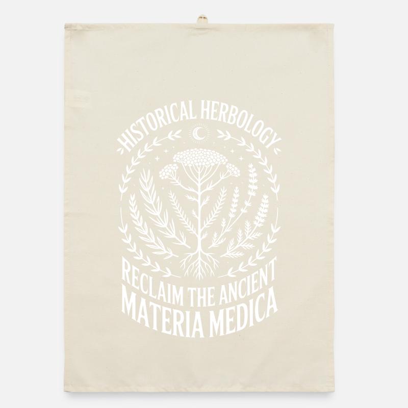 Historical Herbology Emblem Organic dish towel