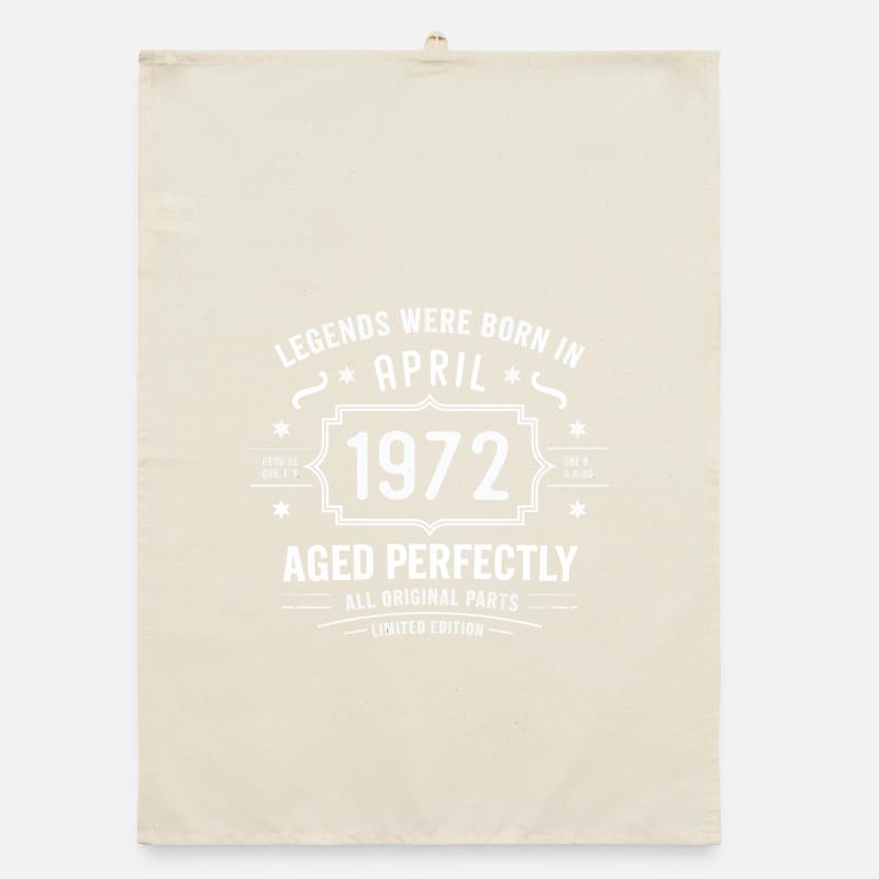 April 1972 Organic Geschirrtuch