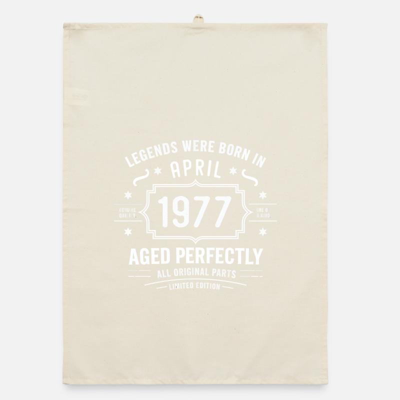 April 1977 Organic Geschirrtuch