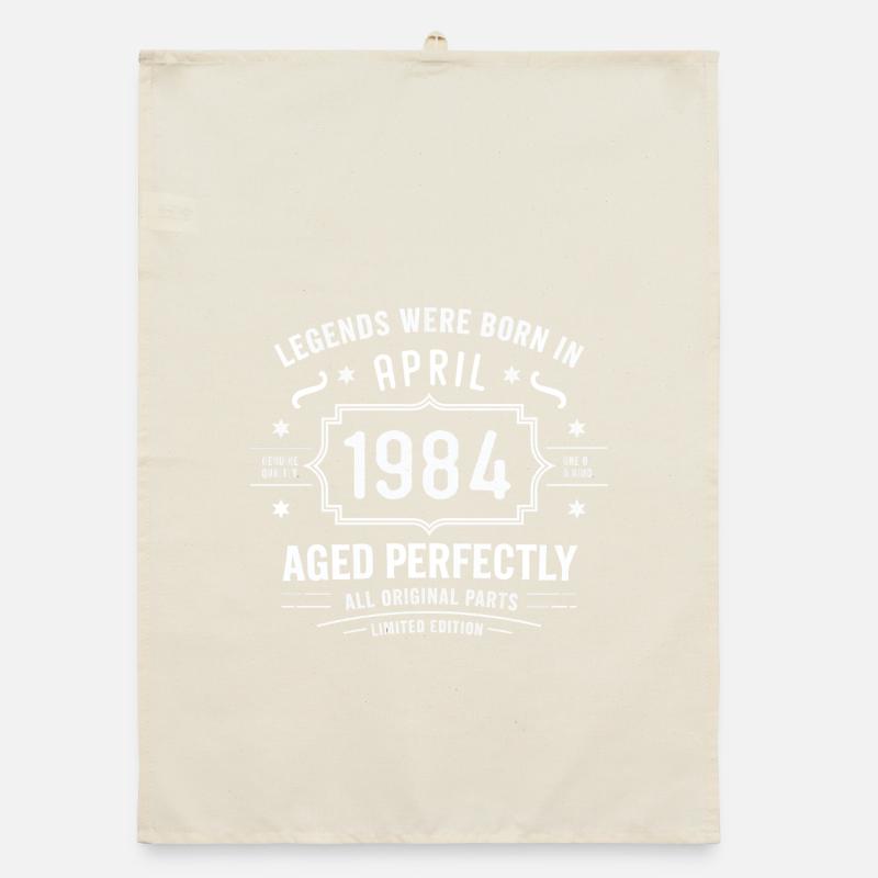 April 1984 Organic Geschirrtuch