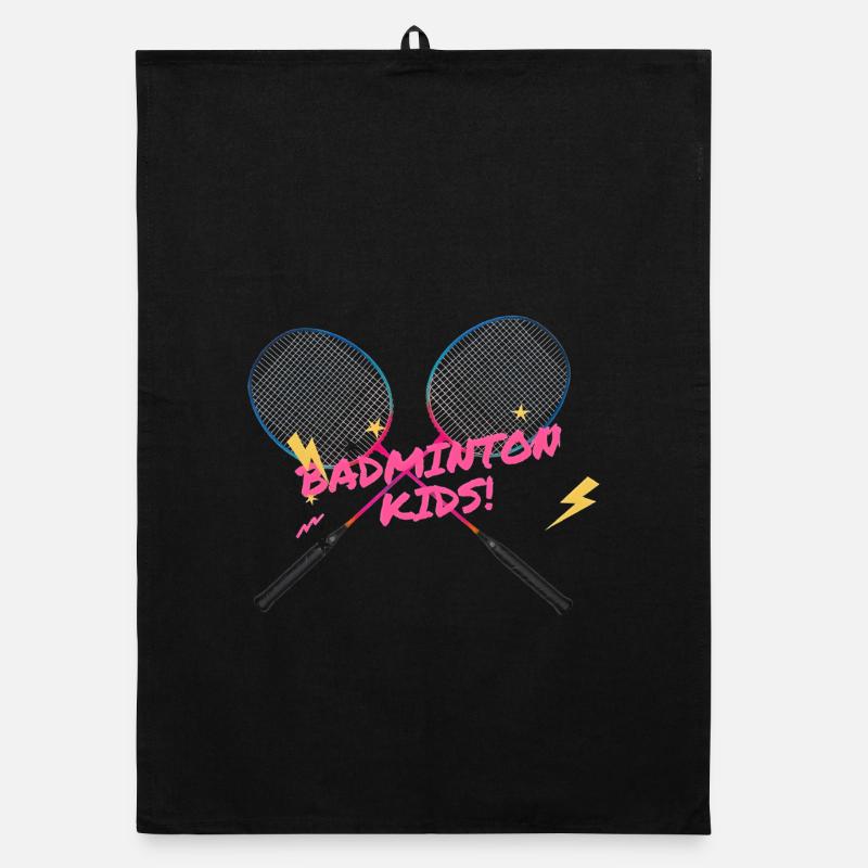 Badminton Kids Neon Schläger Organic Geschirrtuch