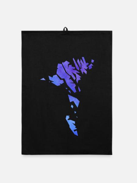 faroe - Organic dish towel - black - Front