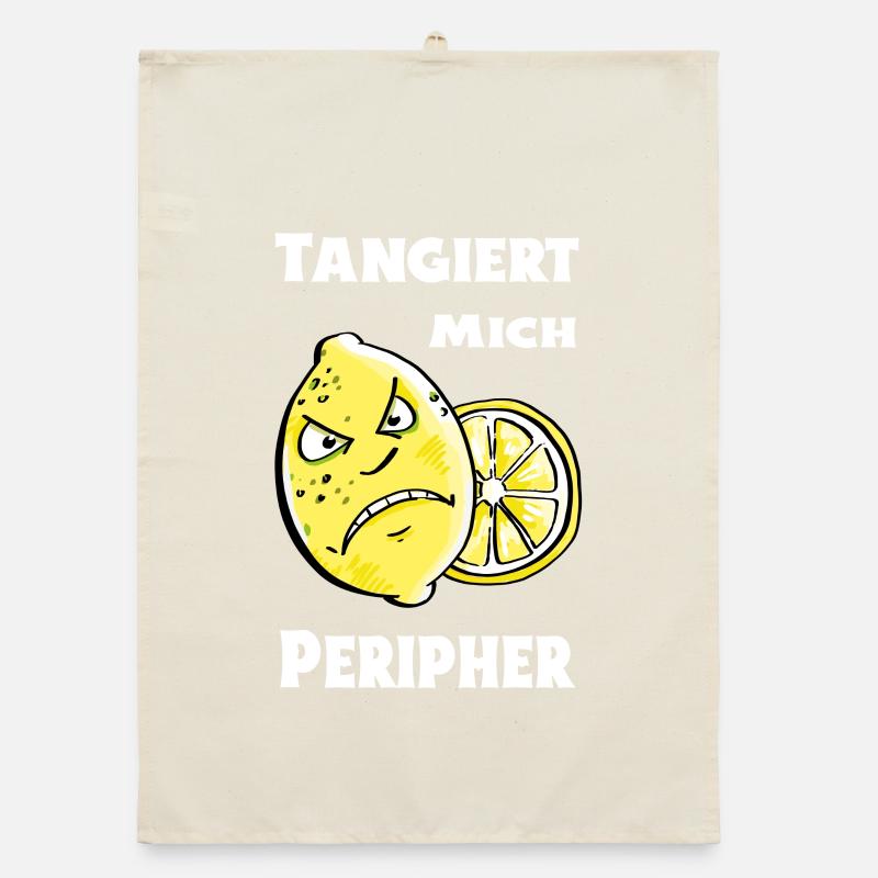 Tangiert mich peripher Zitrone - Sauer Organic Geschirrtuch
