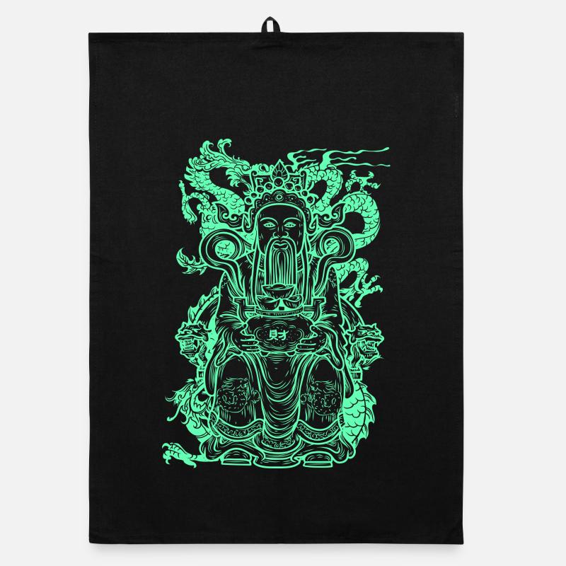 Buddha figure Organic dish towel