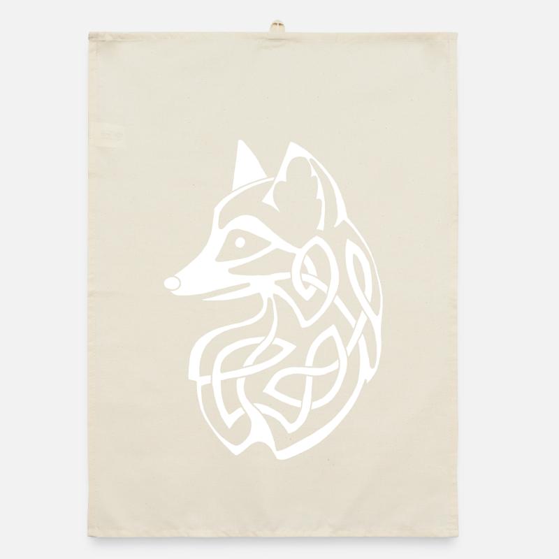 White fox Organic dish towel