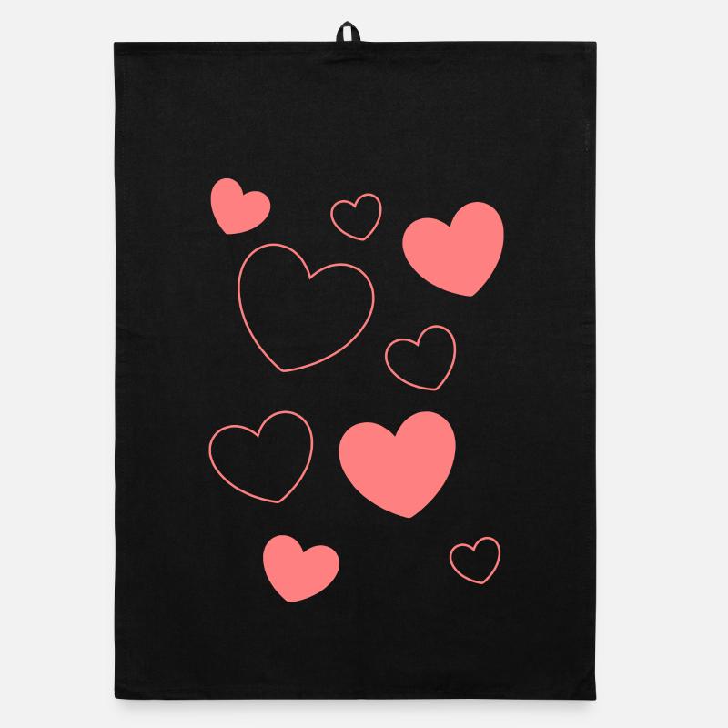 Valentinstag, Valentinstag, Valentinstag Organic Geschirrtuch