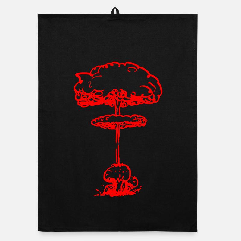 Nuclear Pollen Fungus (Red) Organic dish towel