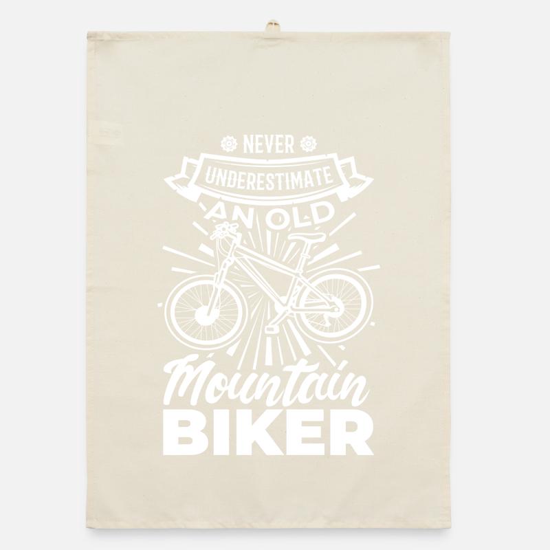 Never underestimate old mountain bikers Organic dish towel