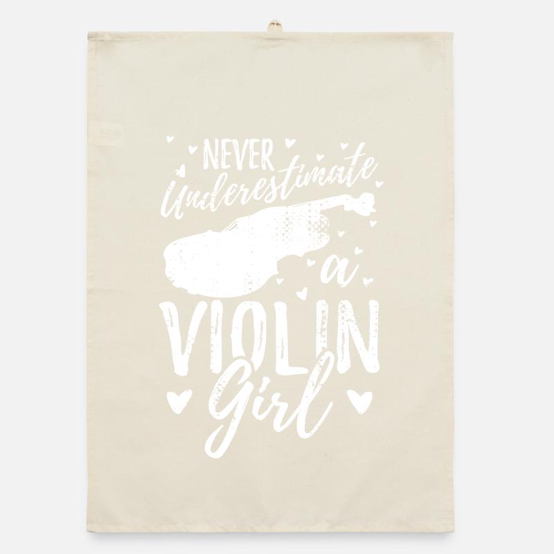 Geigenmädchen Organic Geschirrtuch