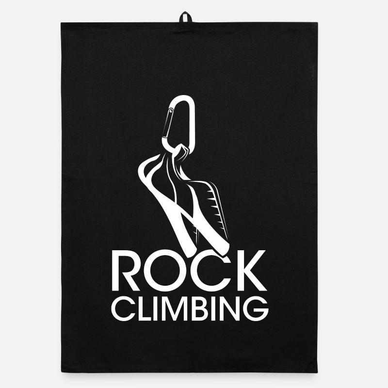 rock climbing klettern Kletterer Symbol Schuhe Organic Geschirrtuch