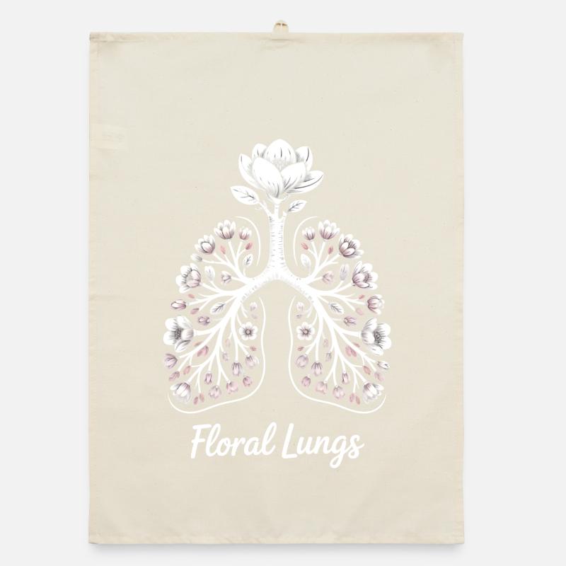 Blumige Lungen Organic Geschirrtuch