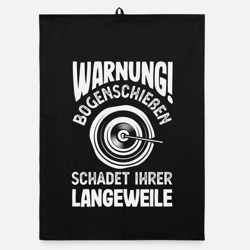 Ich gehe Bogenschießen Organic Geschirrtuch