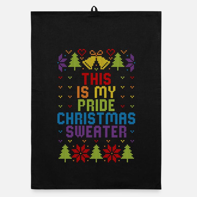 C’est mon pull de Noël Pride Noël moche Torchon bio