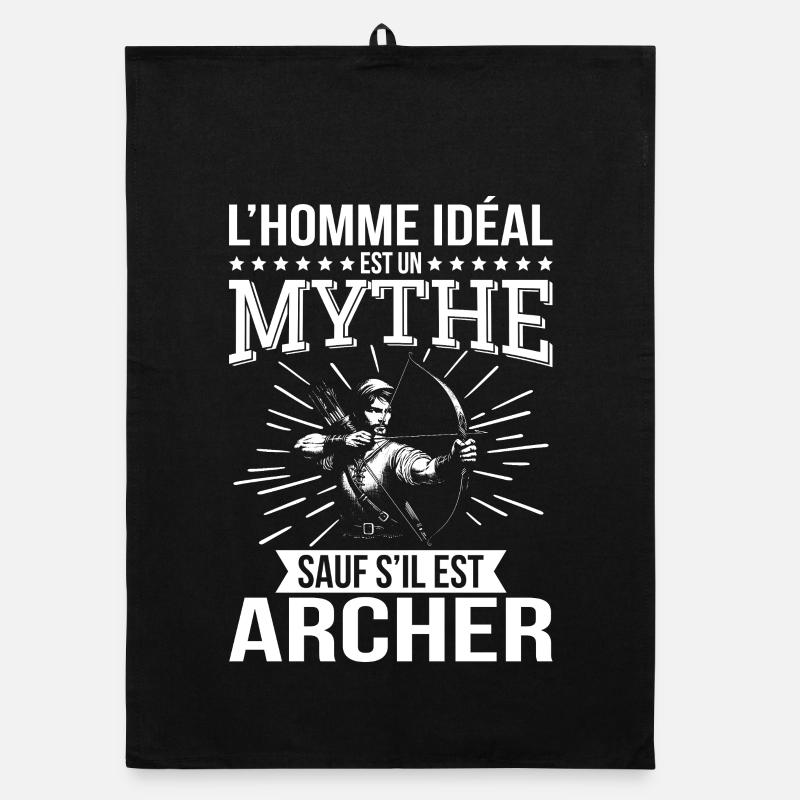 Der ideale Mensch ist ein Mythos, es sei denn, er ist ein Bogenschütze Organic Geschirrtuch