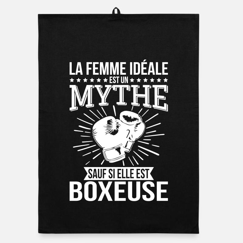 The ideal woman, a myth unless she is a boxer Organic dish towel