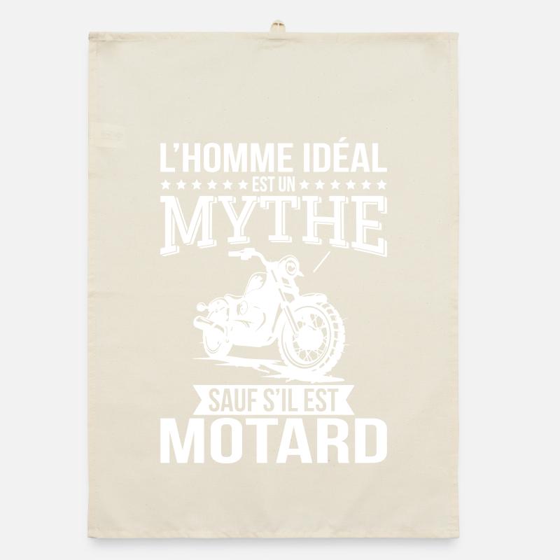 Der ideale Mann, ein Mythos, es sei denn, er ist Biker Organic Geschirrtuch