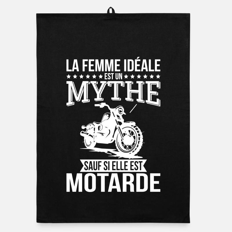 The ideal woman, a myth unless she is a biker Organic dish towel