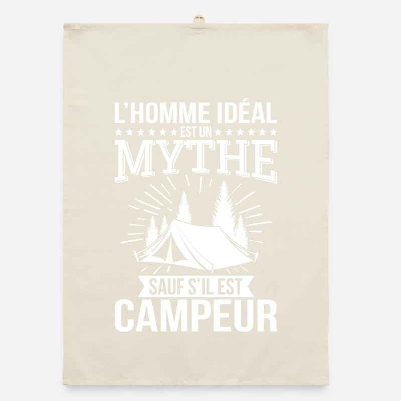 Der ideale Mann ist ein Mythos, es sei denn, er ist ein Camper Organic Geschirrtuch