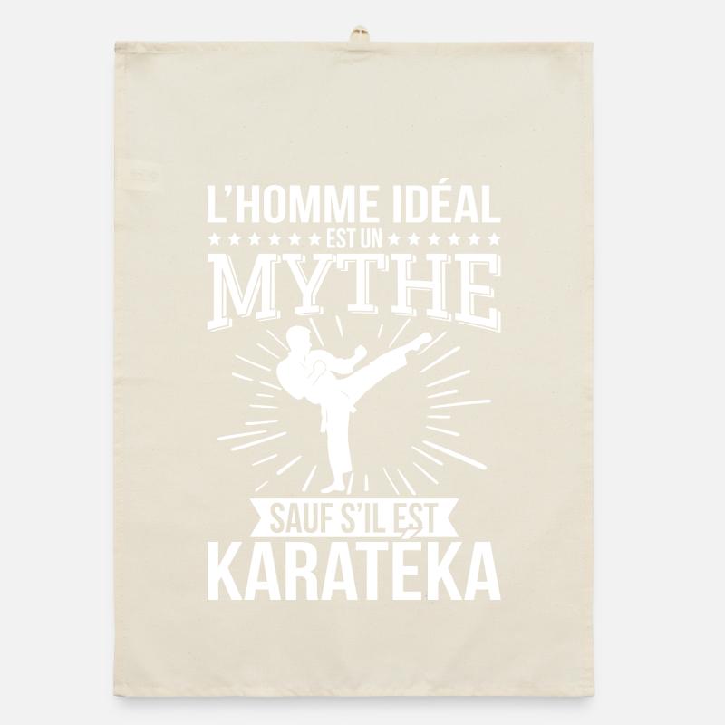 Der ideale Mann ist ein Mythos, es sei denn, er ist ein Karateka Organic Geschirrtuch