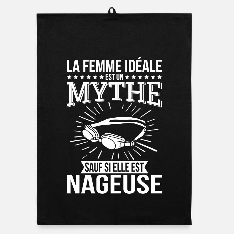 Die ideale Frau, ein Mythos, es sei denn, sie ist Schwimmerin Organic Geschirrtuch