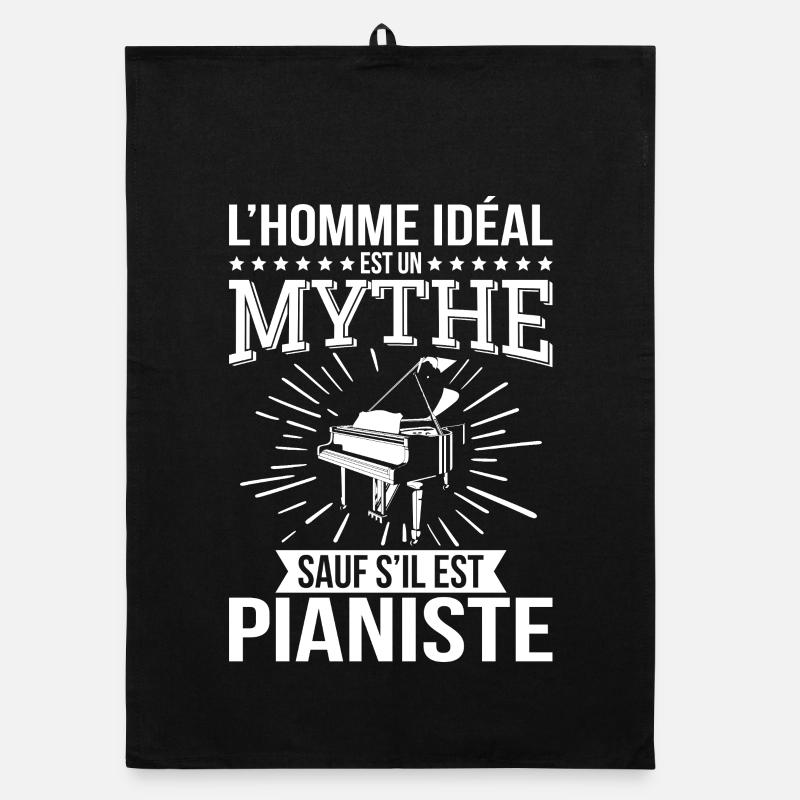 Der ideale Mensch ist ein Mythos, es sei denn, er ist Pianist Organic Geschirrtuch