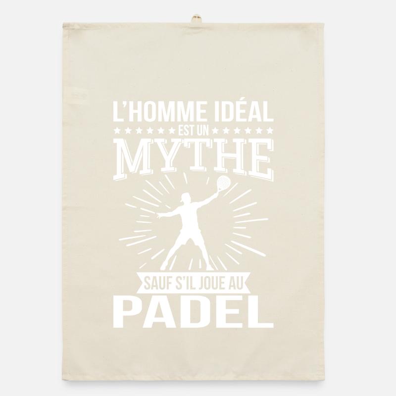 Der ideale Mann ist ein Mythos, es sei denn, er spielt Padel Organic Geschirrtuch