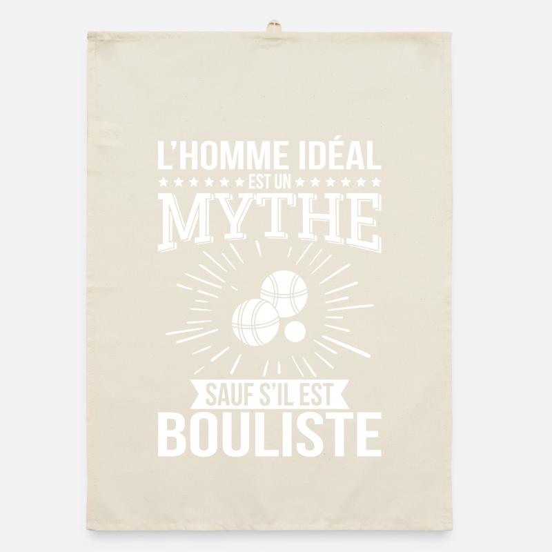 Der ideale Mann, ein Mythos, es sei denn, er ist ein Bowler Organic Geschirrtuch