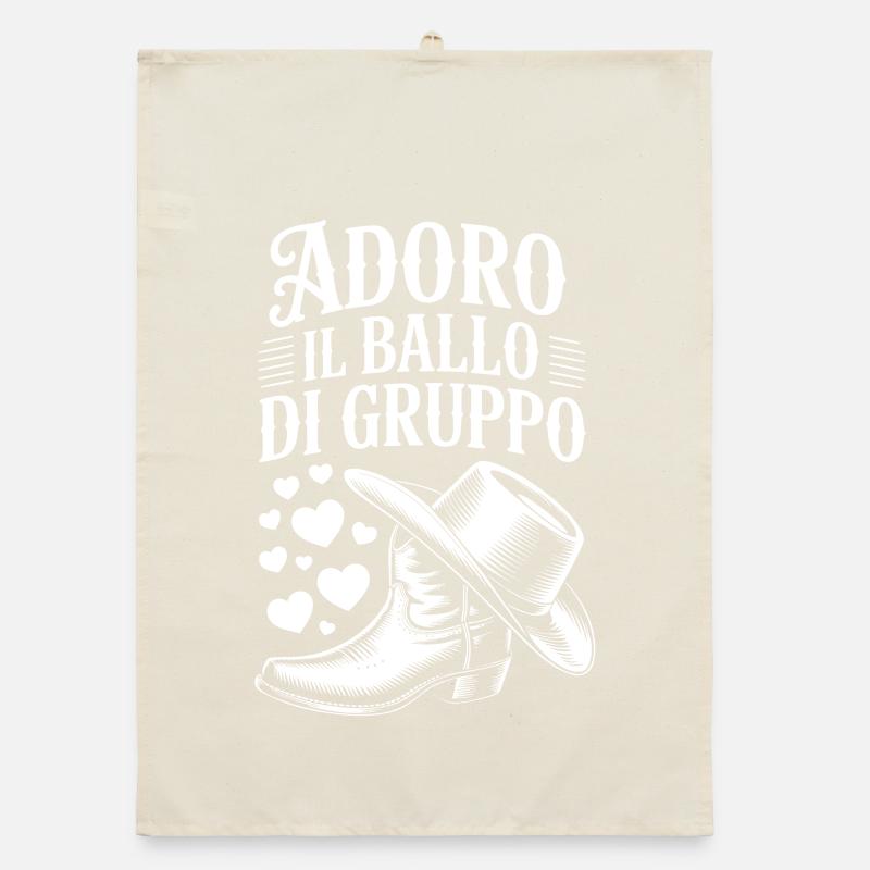 Ballo di Gruppo Western Strofinaccio da cucina ecologico