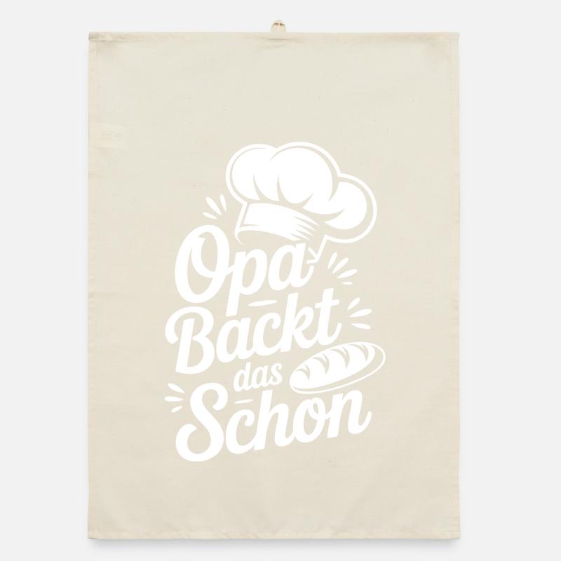 Grandpa bakes it nicely Organic dish towel