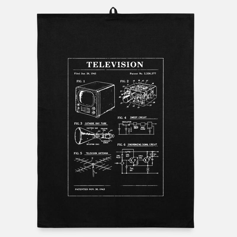 Plan de télévision rétro Torchon bio