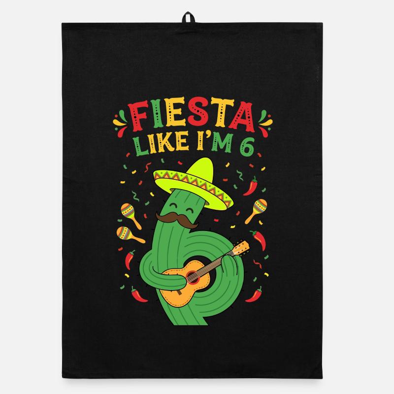Fiesta Like I'm 6 Cactus Organic dish towel