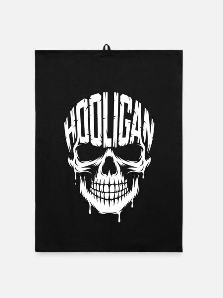 Hooligan – Sport Ultra Tee - Organic Geschirrtuch - Schwarz - Vorne