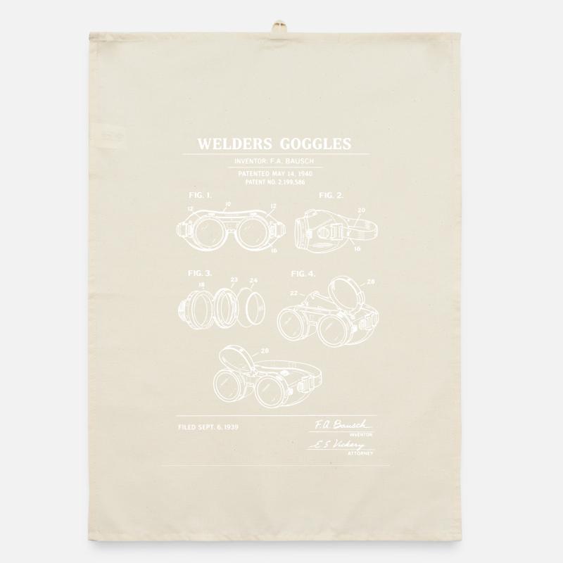 Patentblaupause: Schweißbrille Organic Geschirrtuch